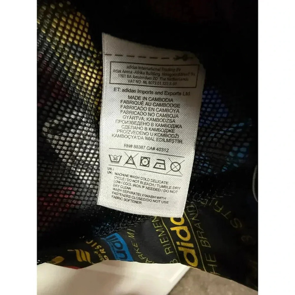 RARE Adidas Originals Men's Street Graphic Logo Windbreaker Hoodie Size M - Picture 8 of 10
